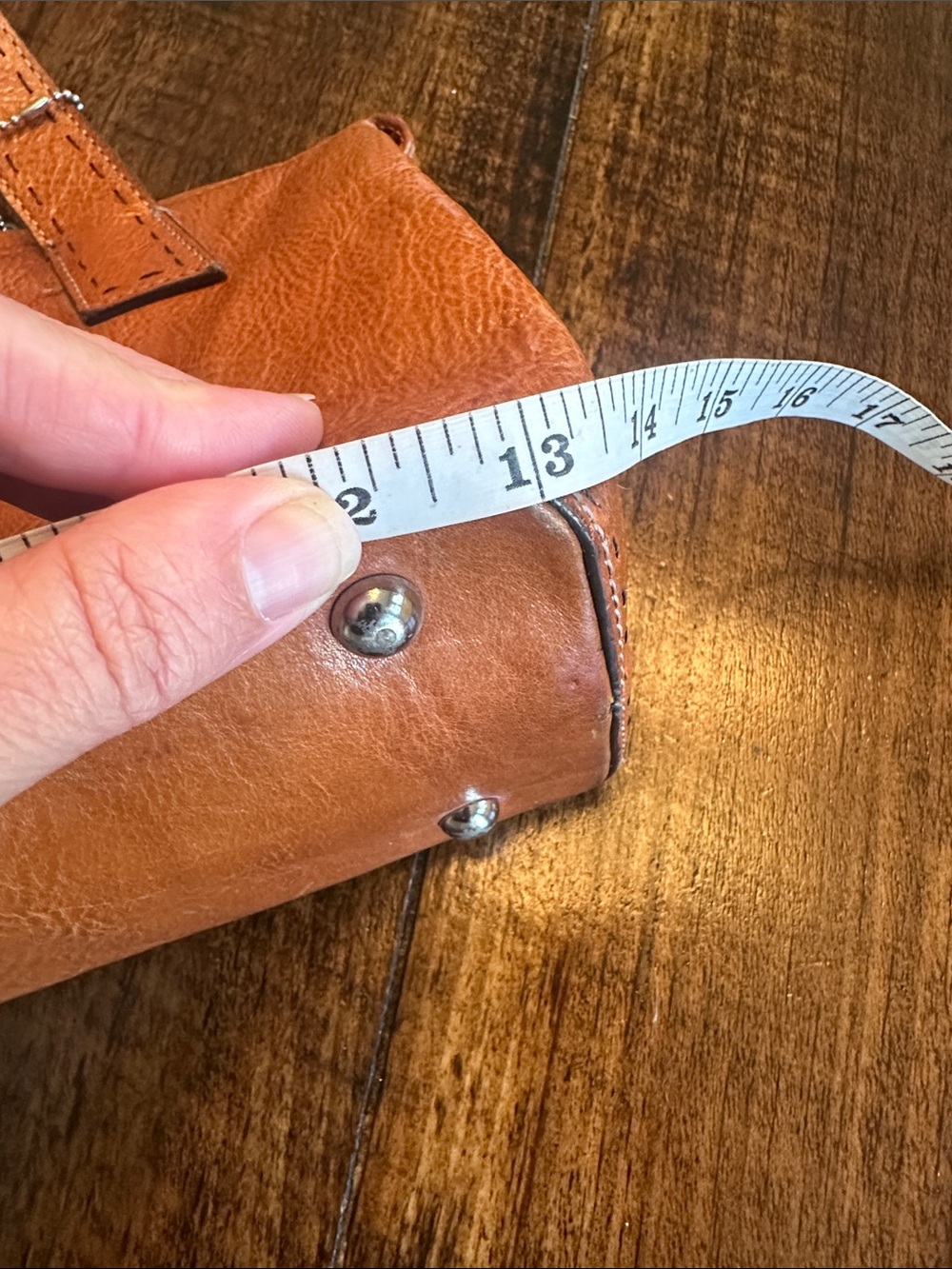 Fossil | VTG Cognac Genuine Leather Satchel Top Handle Bag - Picture 11 of 11